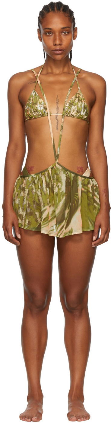 Badkläder Collina Strada Collina Strada Exclusive Recycled Nylon Bikini Grön | XX2125, 0
