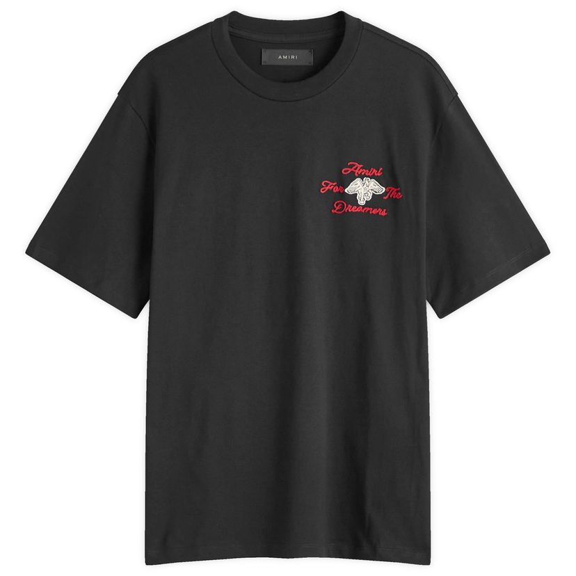 T-shirt AMIRI Embroidered Dreamers T-Shirt Black Svart | AMJYTE1129-001