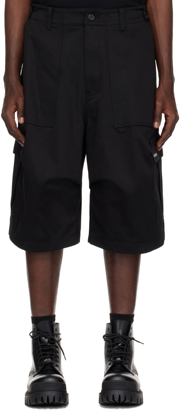Shorts We11done We11done Cargo Pocket Shorts Svart | WD-PT1-24-212-M-BK, 0