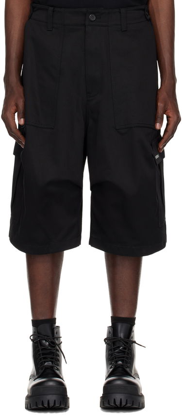 Shorts We11done We11done Cargo Pocket Shorts Svart | WD-PT1-24-212-M-BK, 0