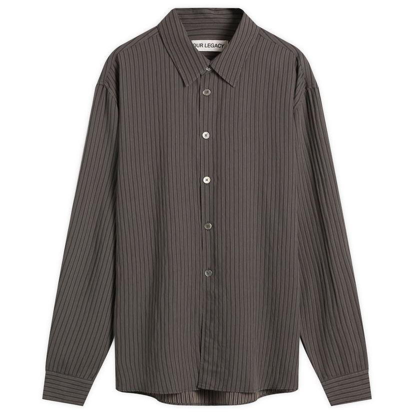 Skjorta OUR LEGACY Our Legacy Beyond Striped Ceremony Viscose Shirt Grå | M4252BIS