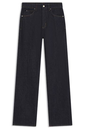 Jeans BOSS Wide-leg stretch denim jeans Blå | 50546329