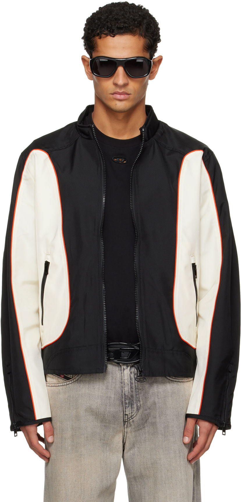 Vindjacka Diesel J-Blink-Wrd Colorblock Racer Jacket Flerfärgad | A19442-0PDAI-9XX