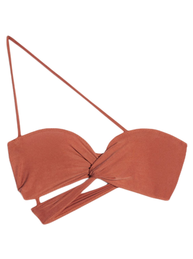 Behå Jacquemus Le Bandeau Espelho Asymmetric Twisted Röd | 231JS055-2307-470