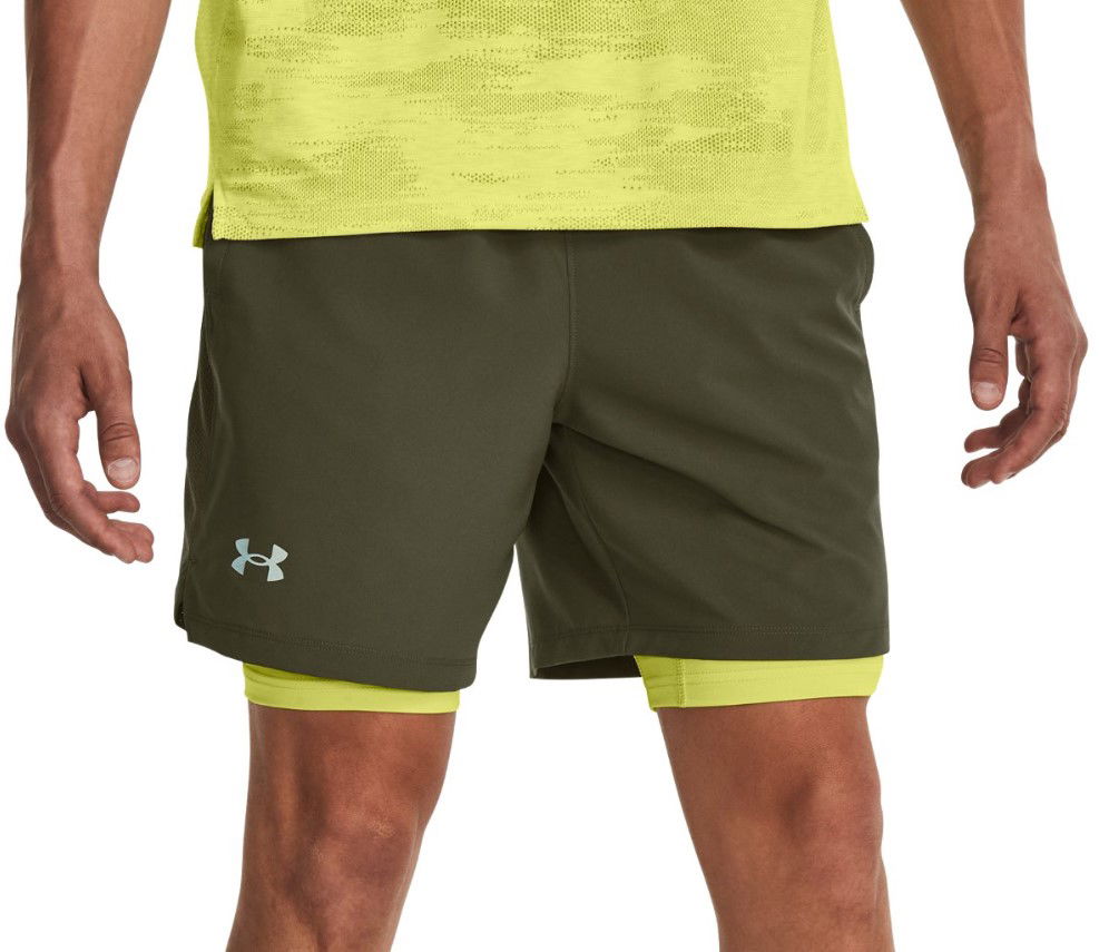 Shorts Under Armour Launch 7'' 2v1 Grön | 1361497-390, 0