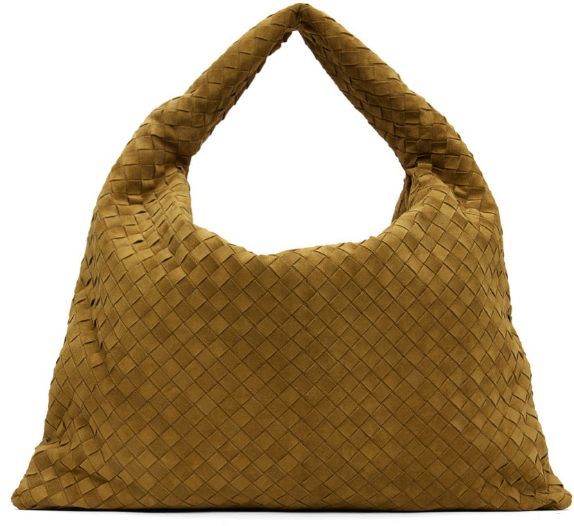 Axelväska Bottega Veneta Large Hop Bag Beige | 763970 V1QE3