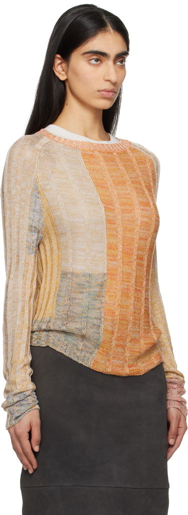 Sweater Eckhaus Latta Eckhaus Latta Symphony Knit Sweater Orange | 8021-EL-PS25-R -, 1