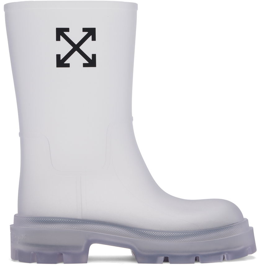 Regnrock Off-White Off-White Arrow Reboot Boots Vit | OMIE00BS25MAT0027910