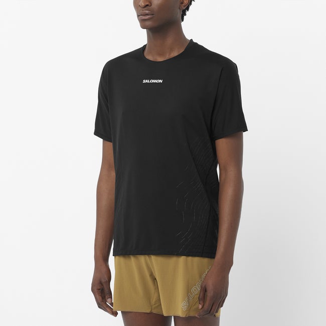 T-shirt Salomon Sense Aero Graphic T-Shirt Svart | LC2699800