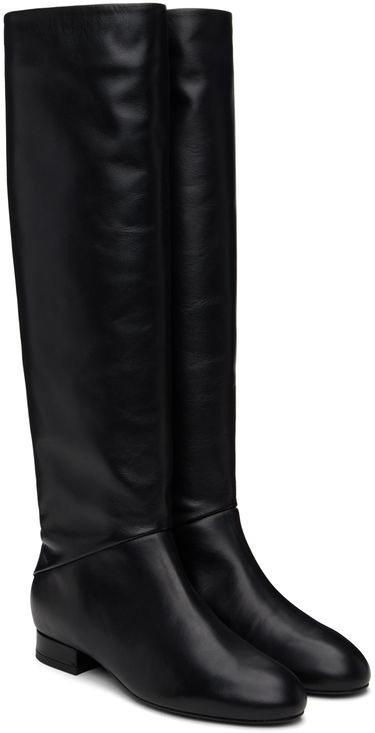 Kläder BY FAR BY FAR Felix Nappa Leather Knee-High Boots Svart | MWFBO064CL013BK001PL, 3