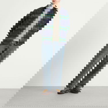 Skjorta Portuguese Flannel Cabin Flannel Check Shirt Flerfärgad | AW25018-NVG, 4