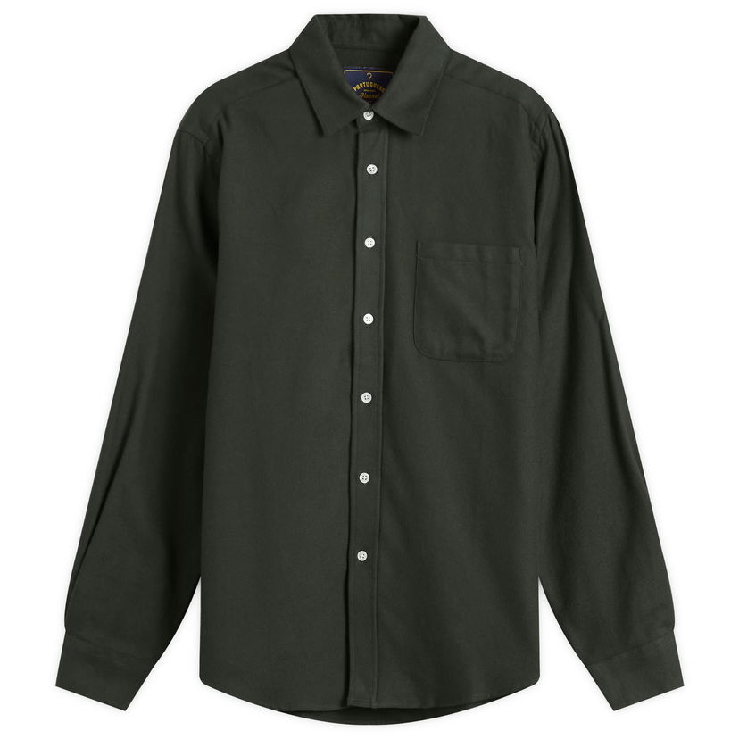 Skjorta Portuguese Flannel Teca Flannel Shirt, Size Small Grön | AW25072-FRG
