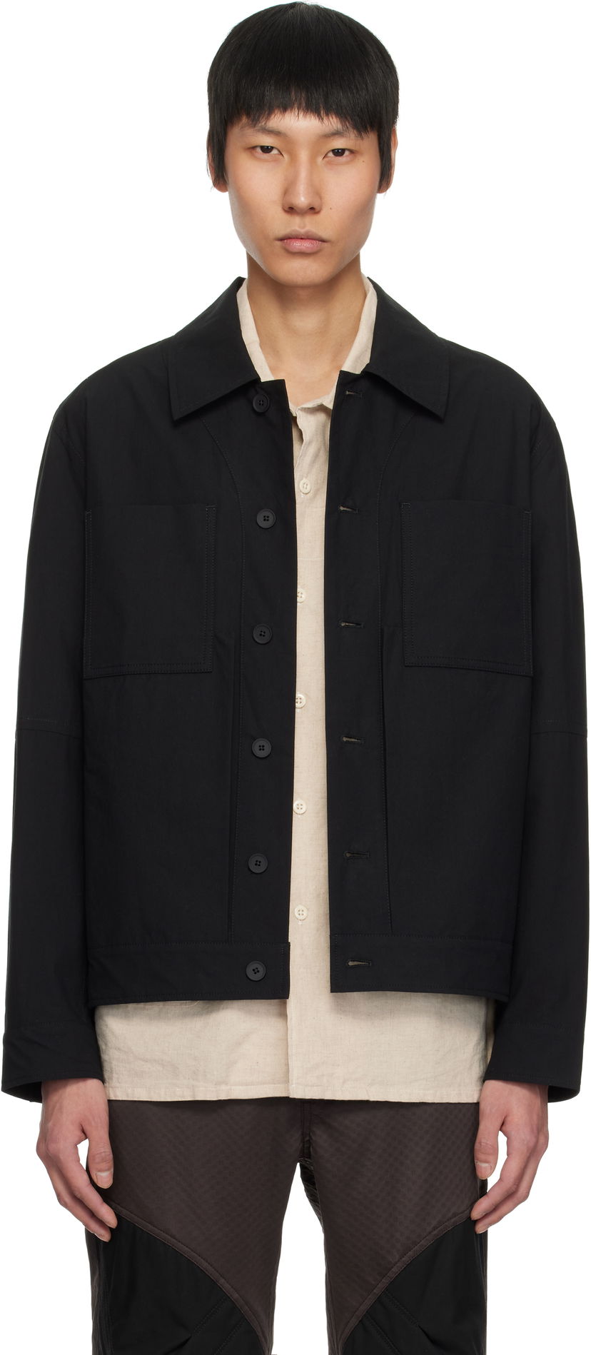 Jacka Craig Green Craig Green Worker Jacket Svart | CGSS25CWOJKT86