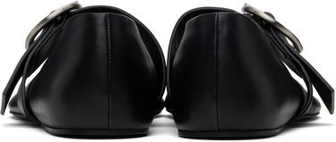 Sneakers och skor Jil Sander Jil Sander Buckle Ballerina Flats Svart | J15WZ0031_P8175, 1