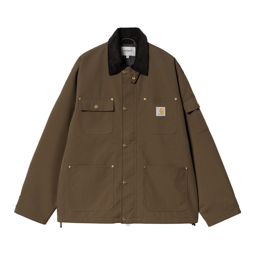 Jacka Carhartt WIP Corduroy Collar Chore Coat Grön | I034424_19