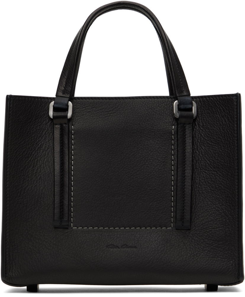 Axelväska Rick Owens Rick Owens Mini Edith Shopper Tote Svart | RA01E0652 LCN