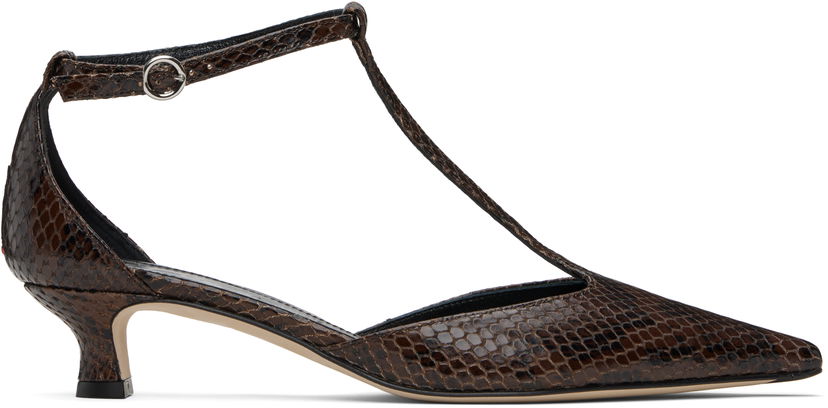 Skovård Aeyde Aeyde Liz T-Bar Kitten Heels Brun | A11-PU0596006003-225