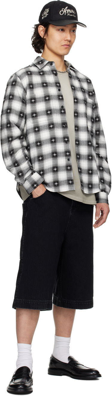 Skjorta AMIRI AMIRI Starburst Flannel Shirt Vit | AMSTFL1012, 3