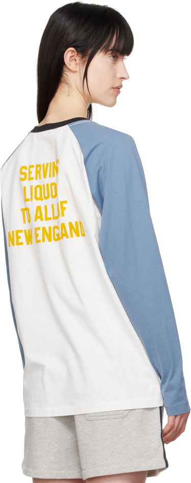 T-shirt Bode Bode 'Skater' Long Sleeve T-Shirt Vit | MRS25CS025, 2