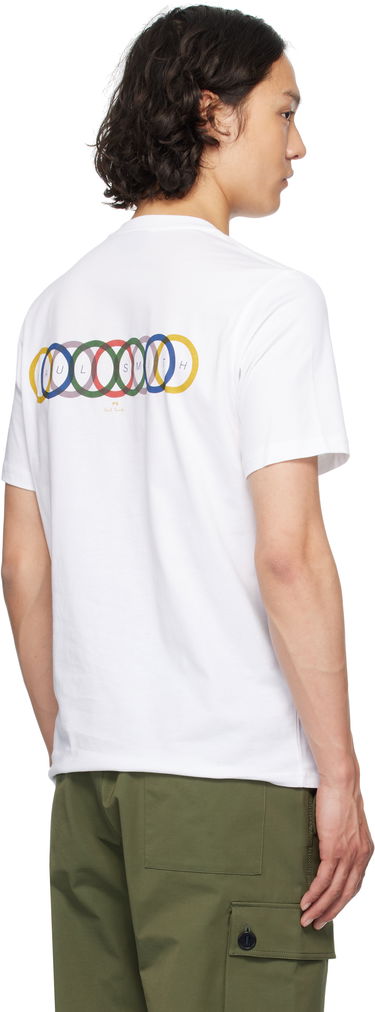 T-shirt Paul Smith PS Paul Smith Overlapping Circles T-Shirt Vit | M2R-011R-PP5084-01, 2