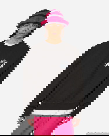 Sweatshirt Stüssy Dice Pigment Dyed Crewneck Sweatshirt Svart | 1914883 BLAC, 0