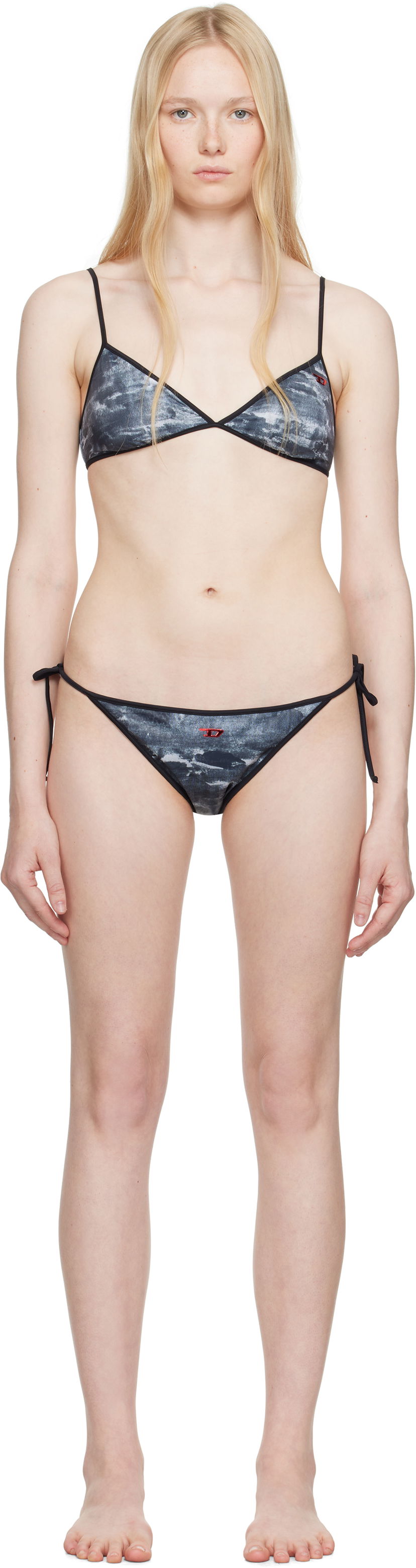 Badkläder Diesel Diesel Cloud-D-Pop & Elsa-D-Pop Bikini Set Grå | A17494 0BLBN/A17525 0BLBN