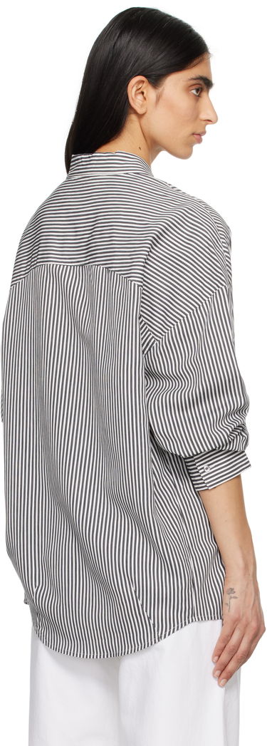Skjorta AGOLDE AGOLDE Roux Striped Button-Down Shirt Vit | A7354-1790, 2