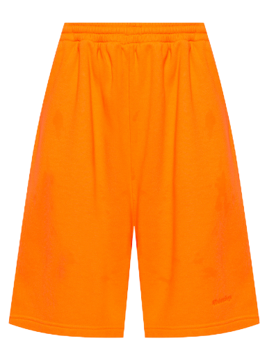 Shorts Balenciaga Logo Sweat Shorts Orange | 657062 TKVG9 7005