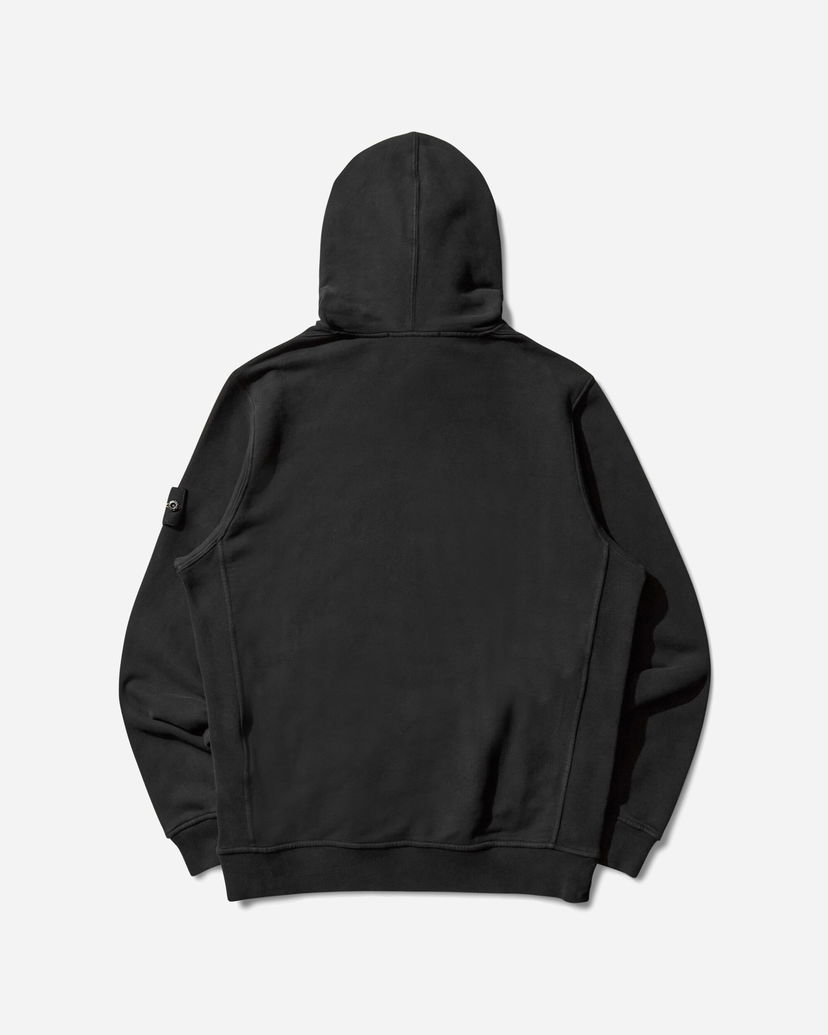 Sweatshirt Stone Island Garment Dyed Hoodie Svart | K2S15-6100029-S0A20 V0029