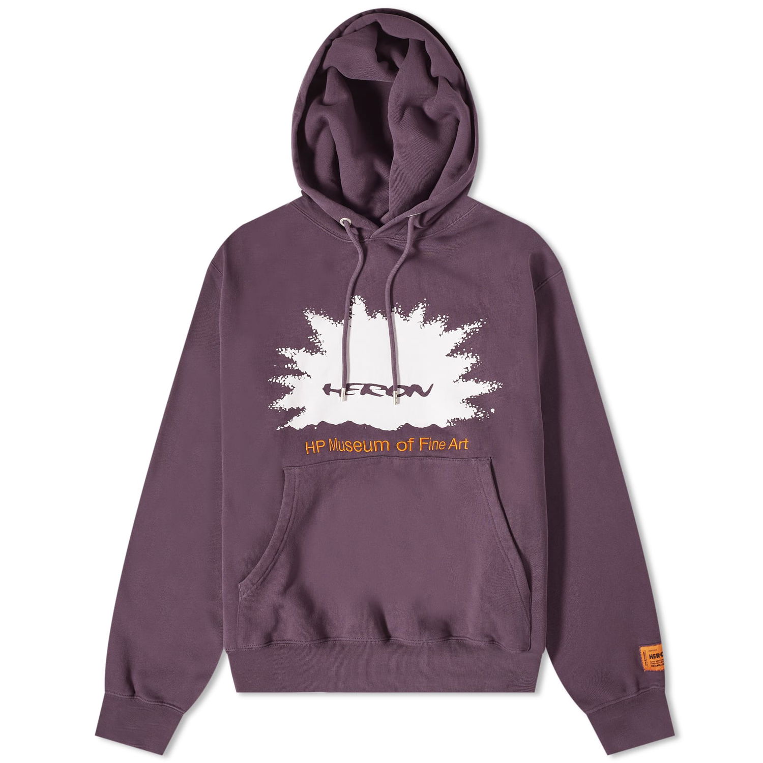 Sweatshirt HERON PRESTON Museum Hoodie Purpur | HMBB024F23JER0053720, 0