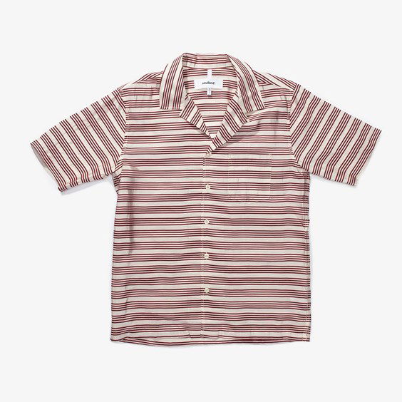 Skjorta Soulland Soulland Orson Striped Short Sleeve Shirt Flerfärgad | 21171-1188