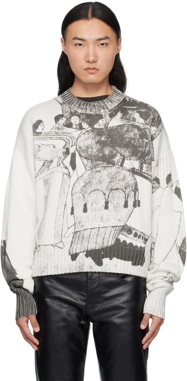 Sweater Enfants Riches Déprimés Enfants Riches Déprimés 'The Ballroom Dance' Graphic Print Sweater Vit | 080-242, 0