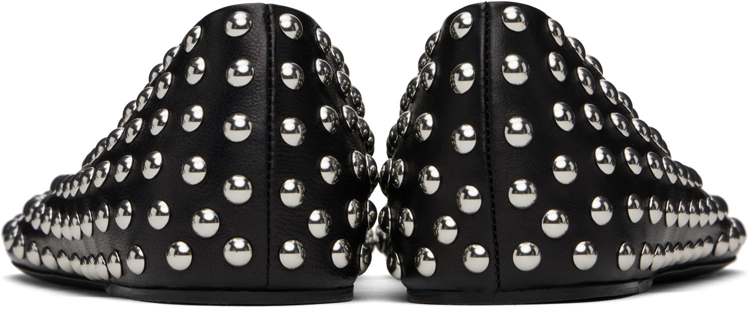 Sneakers och skor Jil Sander Jil Sander Studded Leather Ballerina Flats Svart | J15WZ0026_P8173, 1