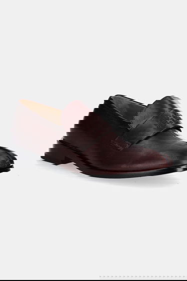 Sneakers och skor Maison Margiela MM6 Maison Margiela Leather Loafers Bourgogne | S59WR0096.P5000.T2353, 4