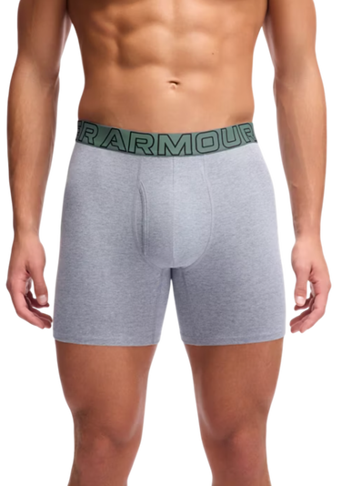 Boxare Under Armour Under Armour Solid 6" Boxer Shorts, 3-Pack Grå | 1383889-035, 3
