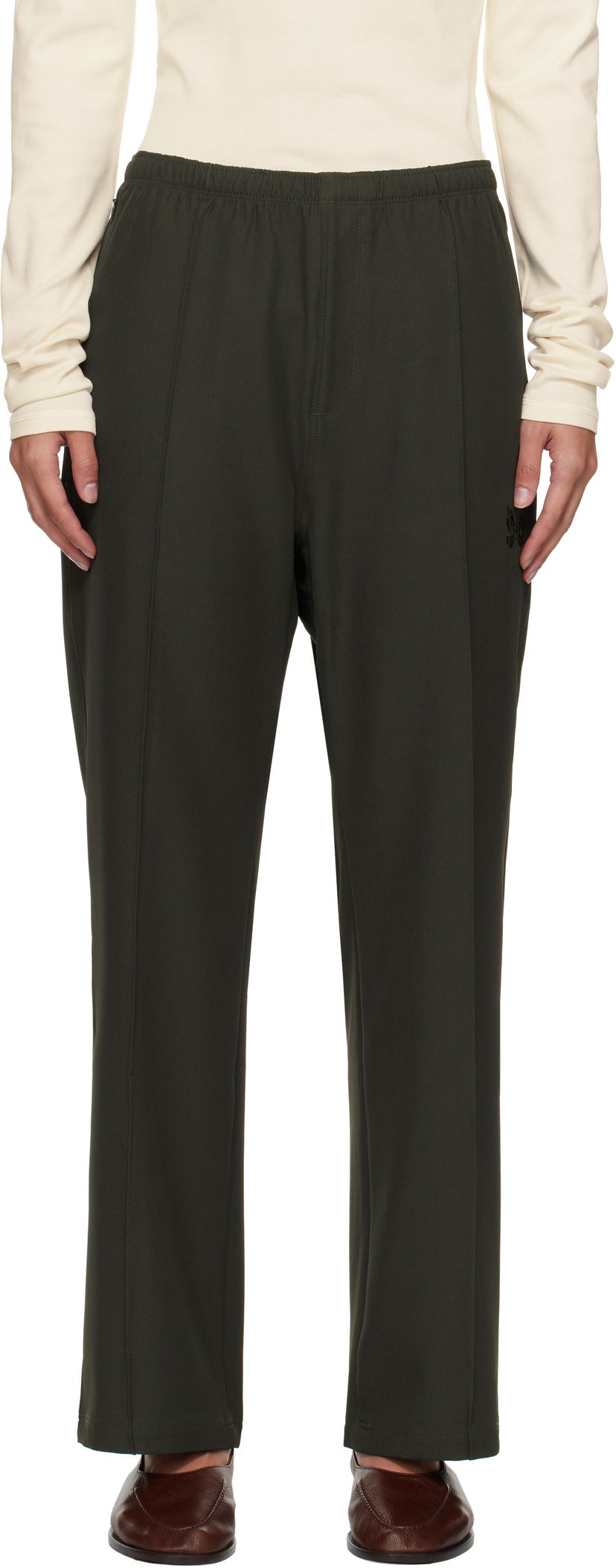 Byxor Needles Straight Trousers Grön | PU214
