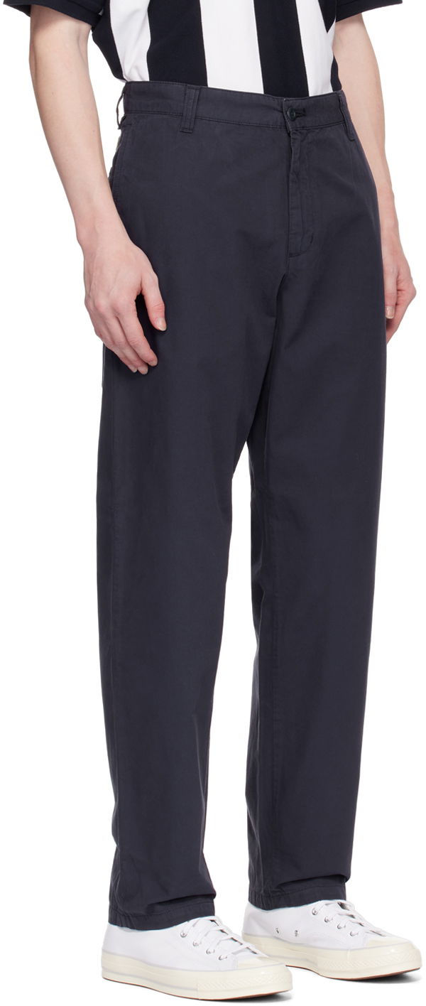 Byxor Carhartt WIP Calder Workwear Trousers Mörkblå | I033128, 1