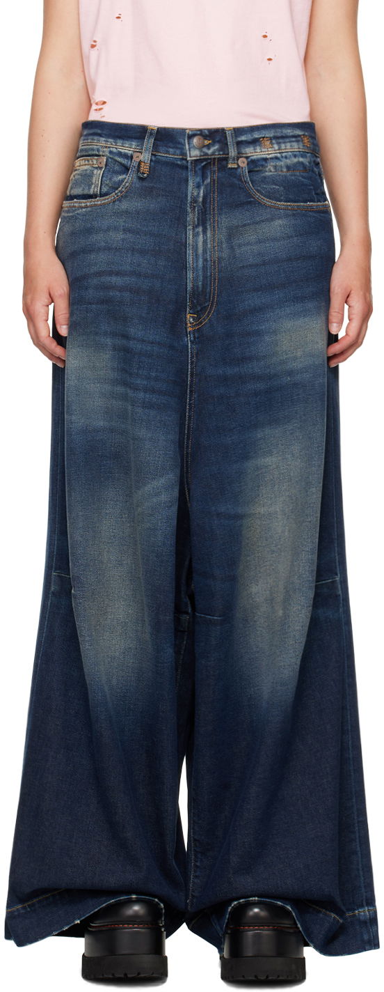 Jeans R13 R13 Jesse Wide Leg Jeans Blå | R13WD082 D144A