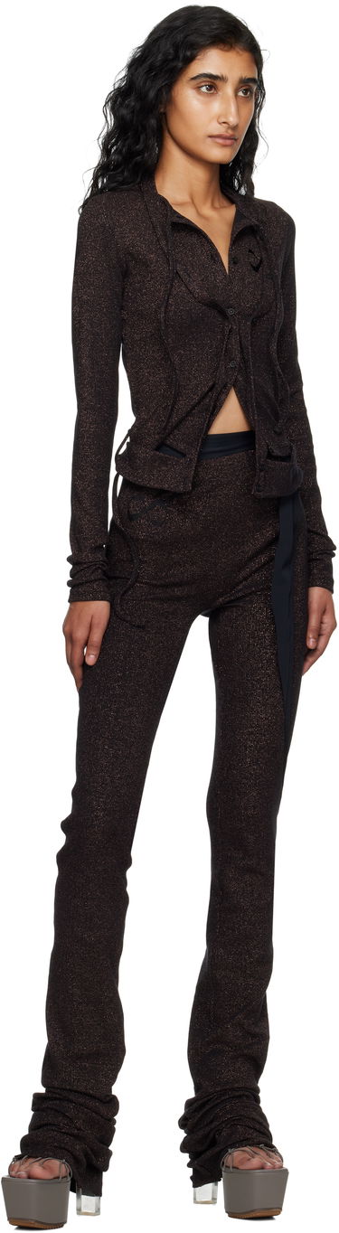 Sweater Ottolinger Ottolinger Double Closure Rib Knit Cardigan Svart | 104-600204-03, 3