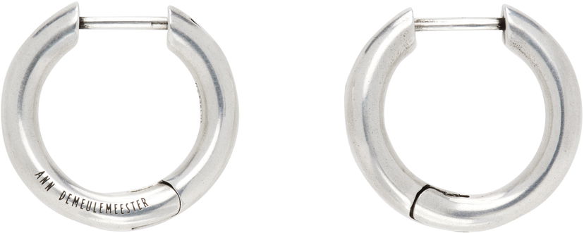 Örhängen Ann Demeulemeester Ann Demeulemeester Alina Silver-Tone Hoop Earrings Metallisk | 2520-W-JE06-JW020-070