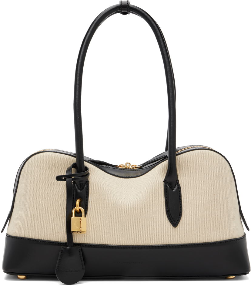 Axelväska Stella McCartney Stella McCartney Ryder Canvas Shoulder Bag Svart | 7B0138WP0555