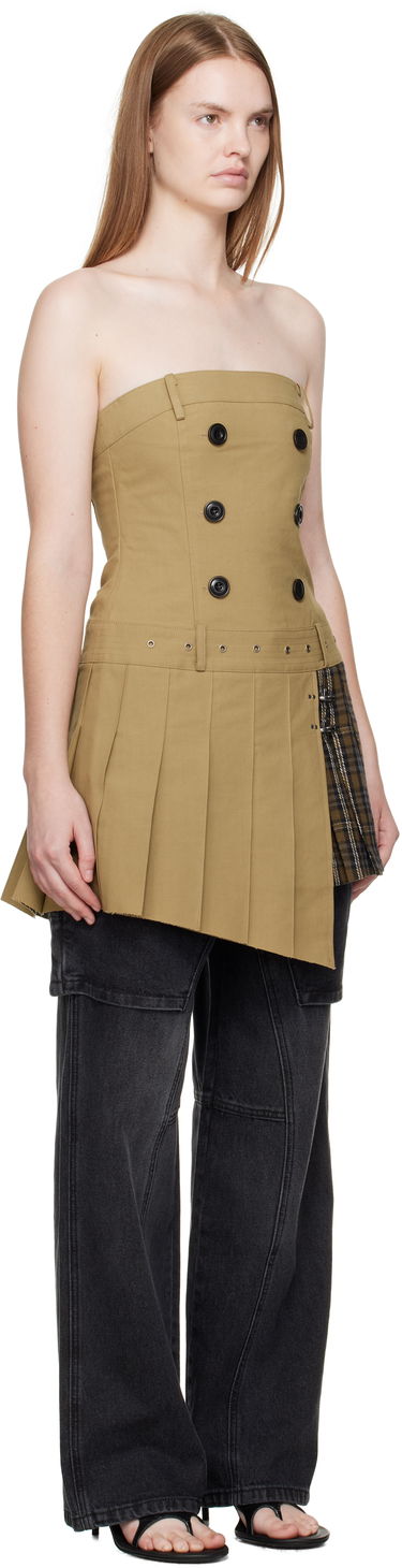 Klä Andersson Bell Andersson Bell Double-Breasted Pleated Minidress Beige | atb1366w, 1
