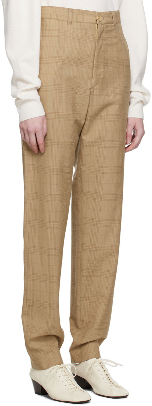 Byxor LEMAIRE Lemaire Loose Suit Trousers Beige | PA1000 LF1037, 1