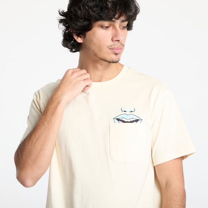 T-shirt RIPNDIP RIPNDIP Take Your Meds Pocket T-Shirt Beige | RNDHOL24156