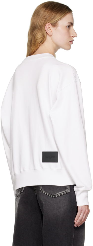 Sweater We11done We11done Rainbow Symbol Sweatshirt Vit | WD-TS3-22-829-U-WH, 2