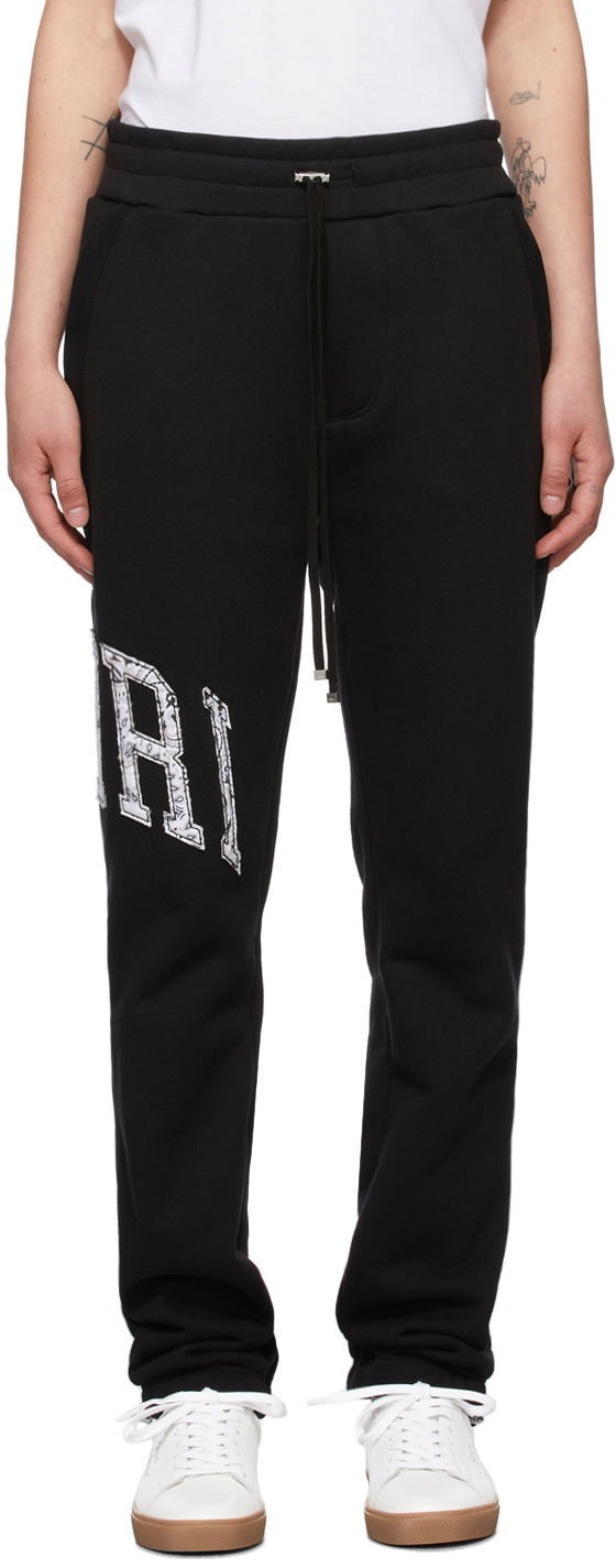 Träningsbyxor AMIRI AMIRI Logo Varsity Lounge Pants Svart | MJSP003