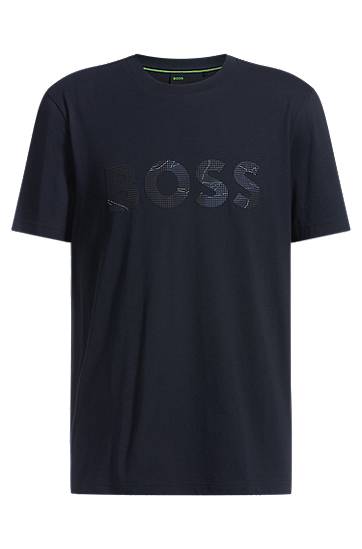 T-shirt BOSS BOSS T-Shirt with Logo Print Mörkblå | 50537834, 0