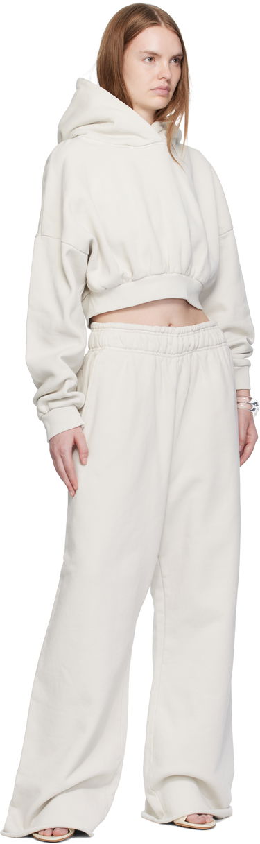 Sweatshirt Entire Studios Entire Studios Cropped Heavy Hoodie Beige | ES2392RI, 3