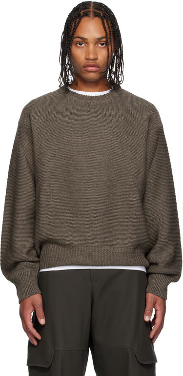 Sweater sage NATION Sage Nation Mackenzie Knit Wool Sweater Brun | S064 MACKENZIE KNIT WOOL MUSHR, 0