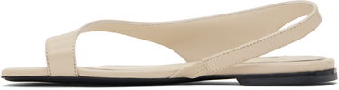 Skovård TOTEME TOTEME Naplack Leather Thong Sandals Beige | 252-WAS0202-LE0020, 2